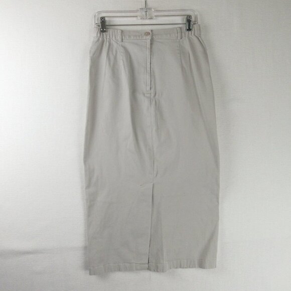 Westbound Dresses & Skirts - Westbound Classic Maxi Khaki Skirt Size 8 Kick Vent